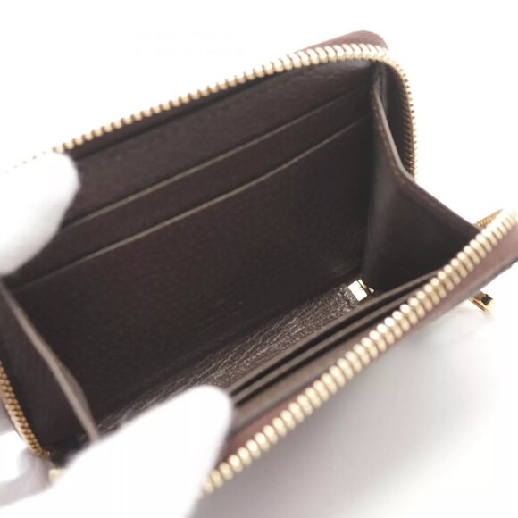 GUCCI Ophidia GG Supreme Card Case 65855296IWG8745 canvas Beige Brown NEW Women - Picture 4 of 5